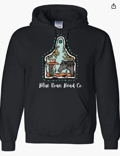 Blue Roan Logo Hoodie