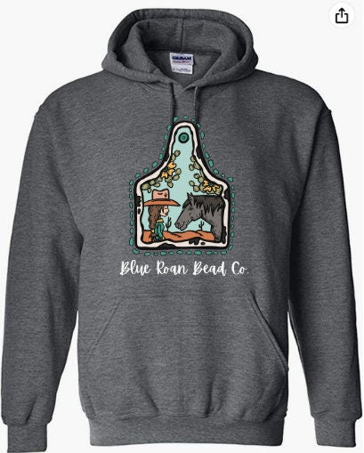 Blue Roan Logo Hoodie