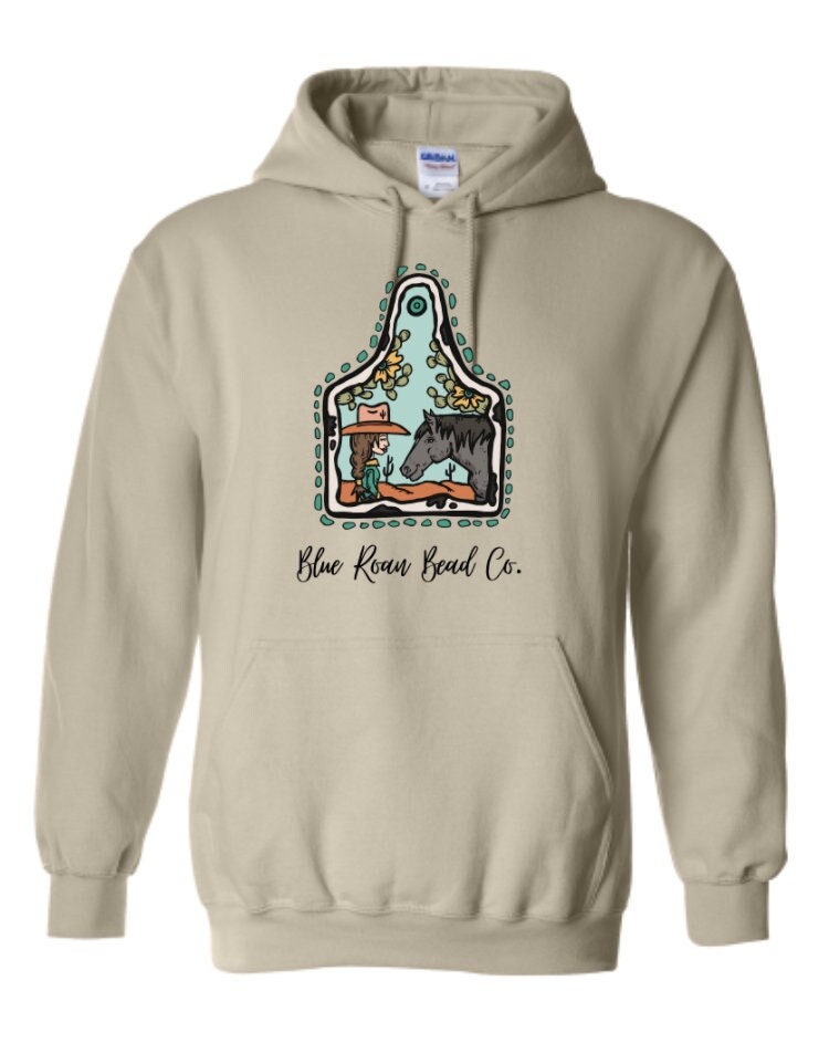 Blue Roan Logo Hoodie