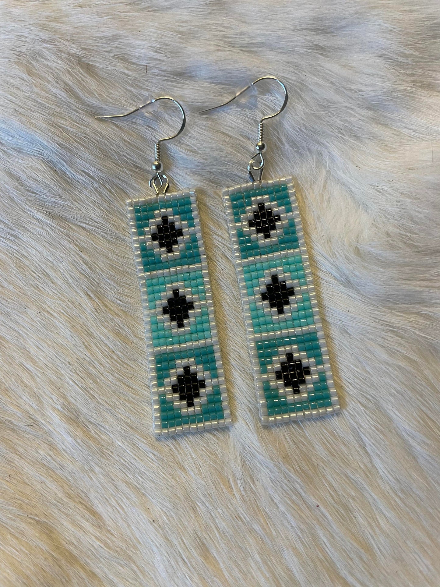 Mountain Mist Beaded Earrings