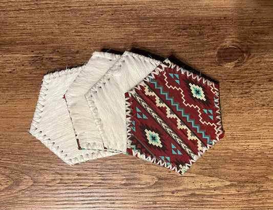 Aztec Turquoise Coasters